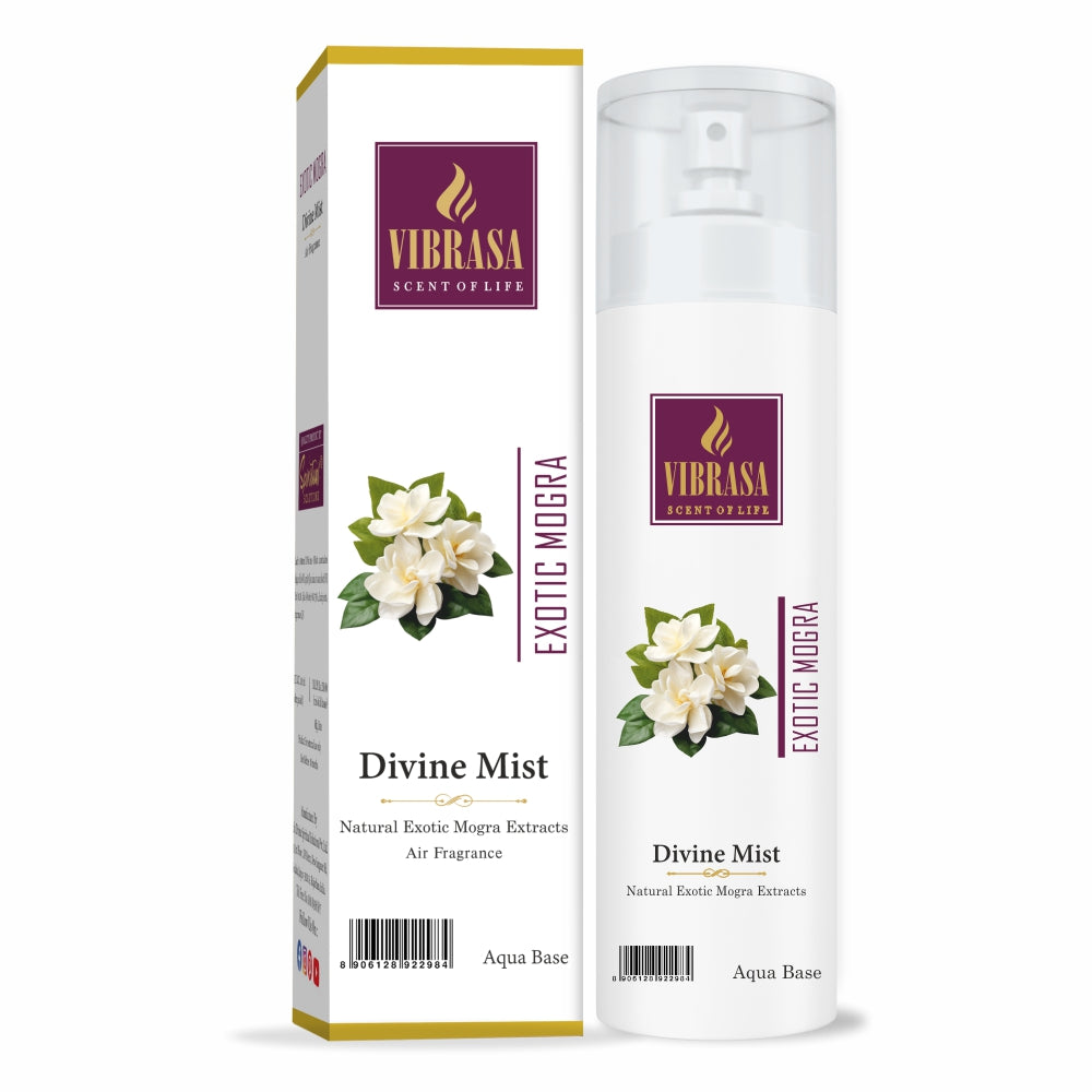 Divine Mist Exotic Mogra 100 ML Air Freshener Spray | Premium Air Freshener for Home and Mandir