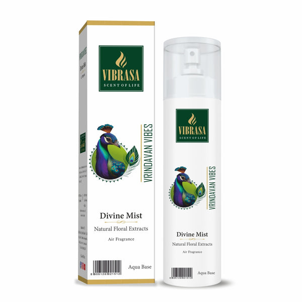 Divine Mist Vrindavan Vibes 100 ML Air Freshener Spray | Premium Air Freshener for Home and Mandir