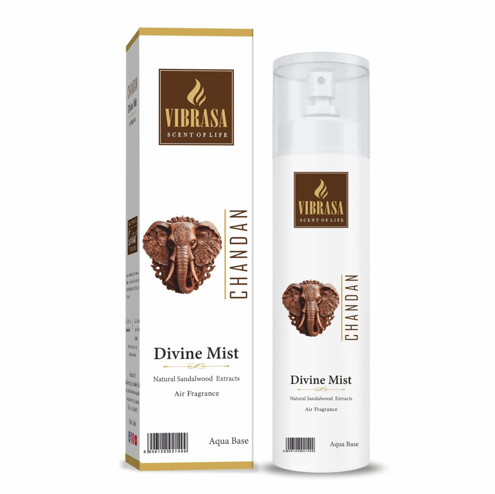 Divine Mist Chandan 100 ML Air Freshener Spray | Premium Air Freshener for Home and Mandir
