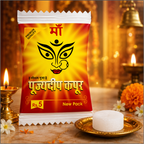 Pujyedeep Kapoor (Camphor) Tablets 2 gm Pouch | Pure Kapoor for Pooja, Meditation & Fragrance | Long-Lasting Aroma