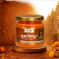 Deluxe Pooja Sindoor 500 Gm Jar | Bright Orange Vermilion Powder for Temple, Puja & Spiritual Rituals