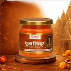 Deluxe Pooja Sindoor 500 Gm Jar | Bright Orange Vermilion Powder for Temple, Puja & Spiritual Rituals
