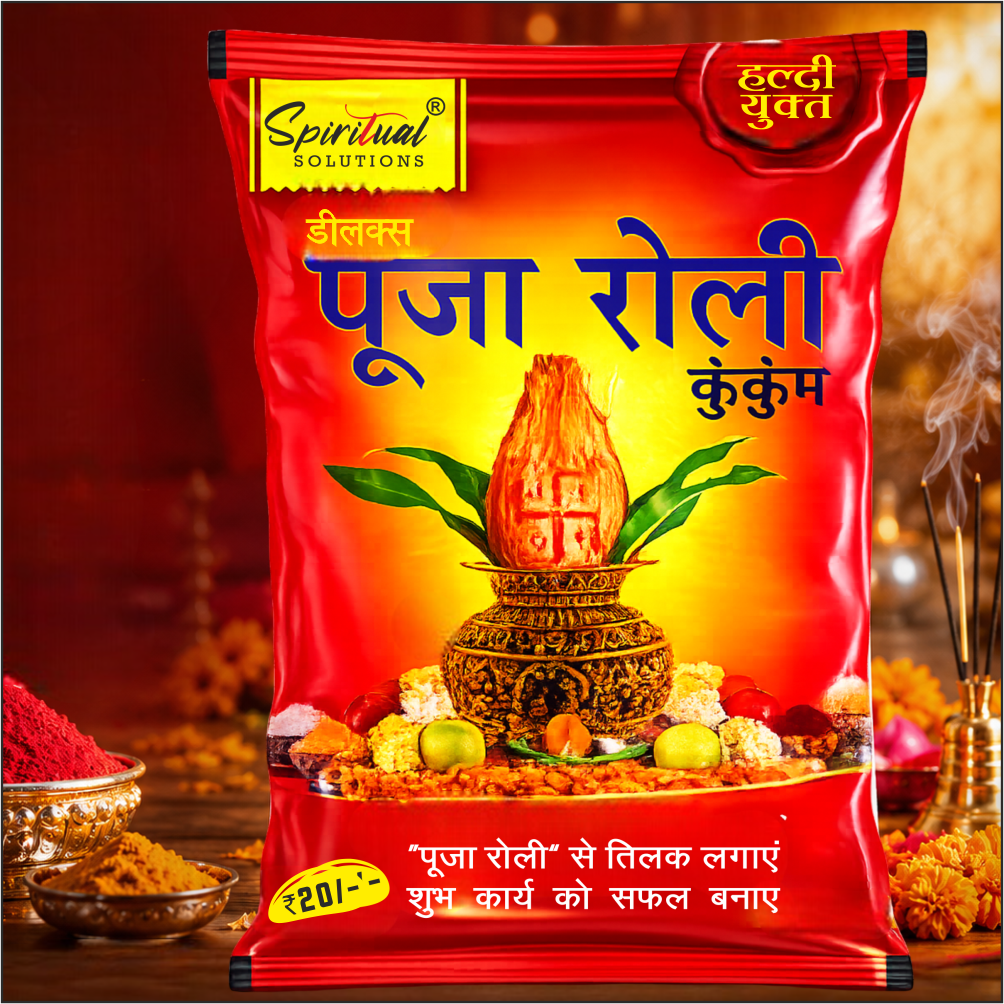 Deluxe Puja Roli Kumkum 35 gm | Traditional Puja Tilak Powder for Daily Rituals