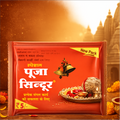 Special Pooja Sindoor 6 Gm | Bright Orange Vermilion Powder for Temple, Puja & Spiritual Rituals