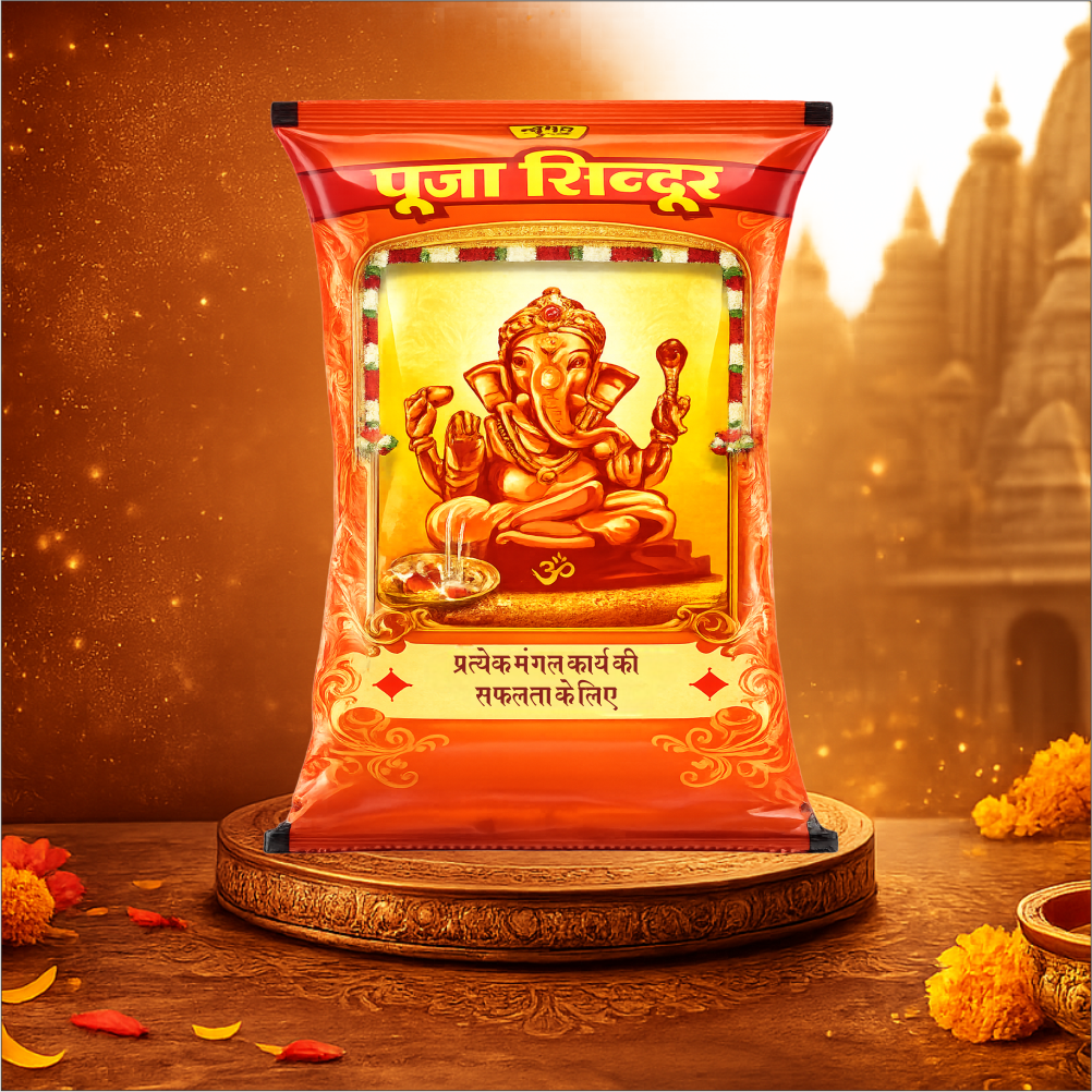 Super Pooja Sindoor 1 Kg | Bright Orange Vermilion Powder for Temple, Puja & Spiritual Rituals