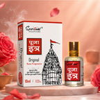 Pooja Itra Rose 10 ml | Pure & Natural Attar for Mandir, Home Pooja, Worship & Meditation