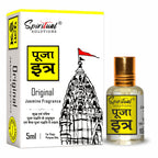 Pooja Itra Jasmine (5ml Each) - Pack of 3 | Pure & Natural Attar for Mandir, Home Pooja, Worship & Meditation