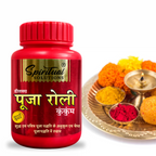 Deluxe Puja Roli Kumkum 100 gm Jar | Traditional Puja Tilak Powder for Daily Rituals