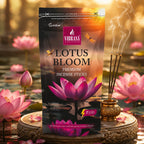 Lotus Bloom Premium Incense Sticks Zipper Pouch - Pack of 4 (90 g Each) | Long Lasting Natural Fragrance Agarbatti for Puja, Meditation, Home & Spiritual Ambience