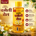 Pujyadeep Chameli (Jasmine) Oil 200 ML for Puja | Pure Jasmine Oil for Daily Rituals & Aarti