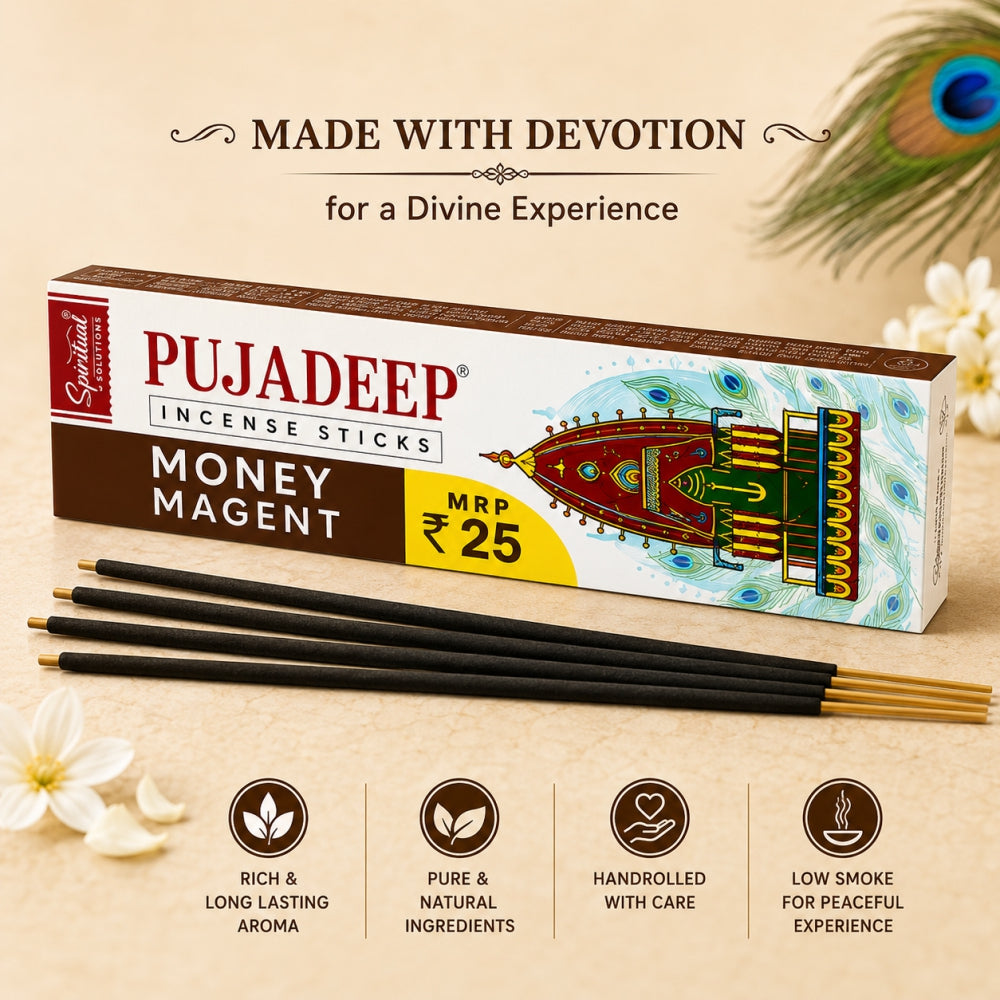 Premium Incense Sticks Money Magent | Long Lasting Natural Fragrance Agarbatti for Puja, Meditation, Home & Spiritual Ambience