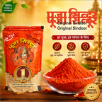 Deluxe Pooja Sindoor 1 Kg Zipper Pack | Bright Orange Vermilion Powder for Temple, Puja & Spiritual Rituals