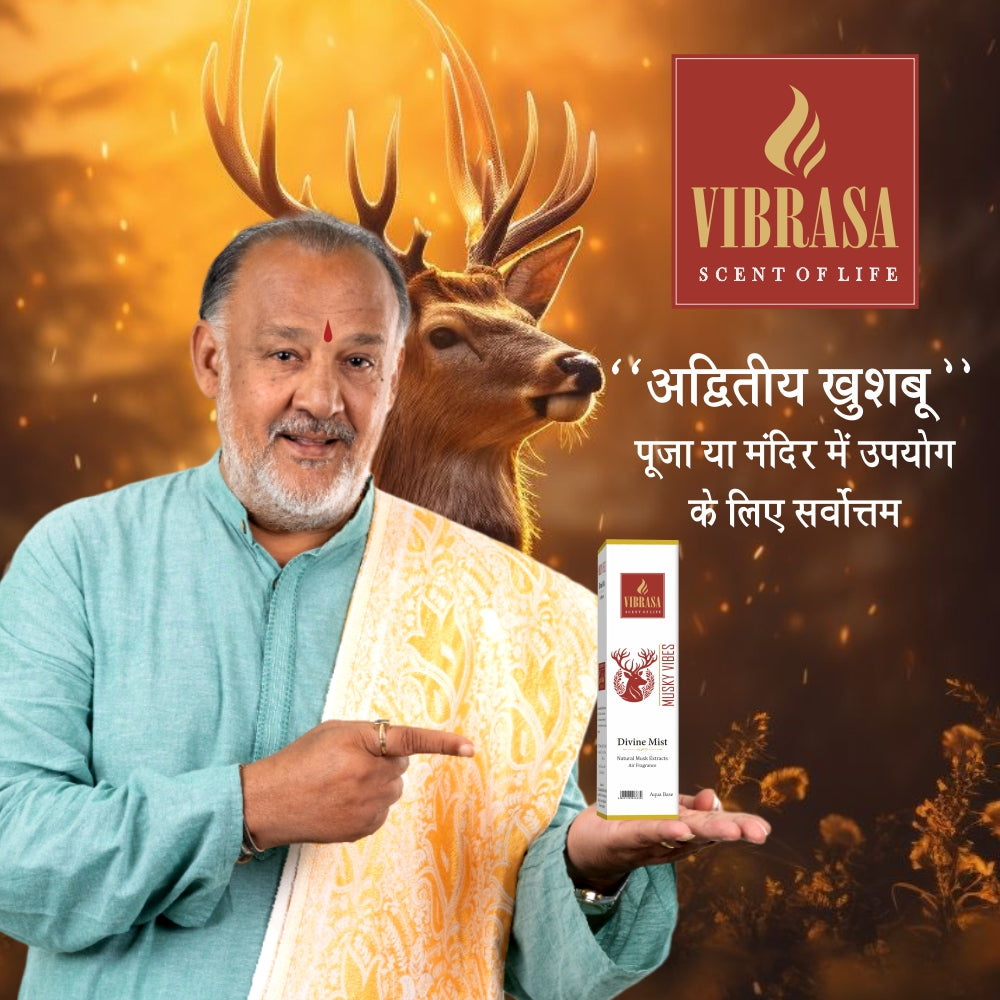 Divine Mist Musky Vibes 100 ML Air Freshener Spray | Premium Air Freshener for Home and Mandir