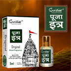 Pooja Itra Khus (5ml Each) - Pack of 3 | Pure & Natural Attar for Mandir, Home Pooja, Worship & Meditation
