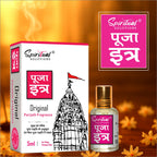 Pooja Itra Parijath (5ml Each) - Pack of 3 | Pure & Natural Attar for Mandir, Home Pooja, Worship & Meditation