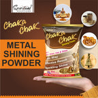 Chaka Chak Metal Shining Powder 200 Gms | Cleans Brass, Copper, Iron & Silver | Easy to Use, Sparkling Shine with Pleasant Fragrance