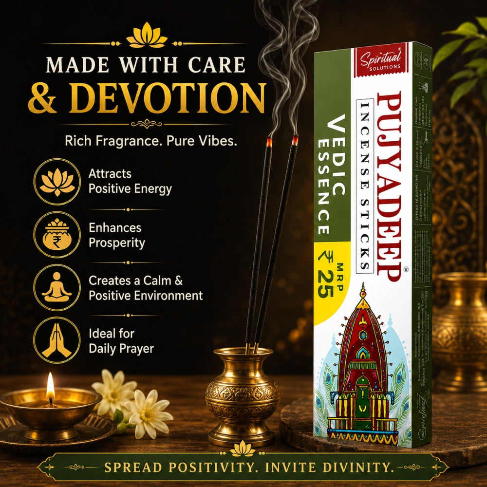 Premium Incense Sticks Vedic Essence | Long Lasting Natural Fragrance Agarbatti for Puja, Meditation, Home & Spiritual Ambience
