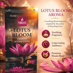 Lotus Bloom Premium Incense Sticks Zipper Pouch - Pack of 4 (90 g Each) | Long Lasting Natural Fragrance Agarbatti for Puja, Meditation, Home & Spiritual Ambience