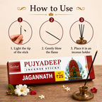 Premium Incense Sticks Jagannath | Long Lasting Natural Fragrance Agarbatti for Puja, Meditation, Home & Spiritual Ambience