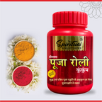Deluxe Puja Roli Kumkum 40 gm Jar | Traditional Puja Tilak Powder for Daily Rituals