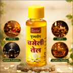 Pujyadeep Chameli (Jasmine) Oil 30 ML for Puja | Pure Jasmine Oil for Daily Rituals & Aarti