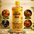 Pujyadeep Chameli (Jasmine) Oil 450 ML for Puja | Pure Jasmine Oil for Daily Rituals & Aarti