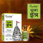 Pooja Itra Kewra (5ml Each) - Pack of 3 | Pure & Natural Attar for Mandir, Home Pooja, Worship & Meditation