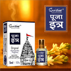 Pooja Itra Rajanigandha (5ml Each) - Pack of 3 | Pure & Natural Attar for Mandir, Home Pooja, Worship & Meditation