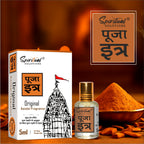 Pooja Itra Sandal (5ml Each) - Pack of 3 | Pure & Natural Attar for Mandir, Home Pooja, Worship & Meditation