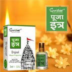 Pooja Itra Mogra (5ml Each) - Pack of 3 | Pure & Natural Attar for Mandir, Home Pooja, Worship & Meditation