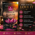 Lotus Bloom Premium Incense Sticks Zipper Pouch - Pack of 4 (90 g Each) | Long Lasting Natural Fragrance Agarbatti for Puja, Meditation, Home & Spiritual Ambience
