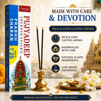 Premium Incense Sticks Prabhu Charan | Long Lasting Natural Fragrance Agarbatti for Puja, Meditation, Home & Spiritual Ambience