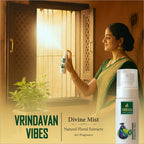 Divine Mist Vrindavan Vibes 100 ML Air Freshener Spray | Premium Air Freshener for Home and Mandir