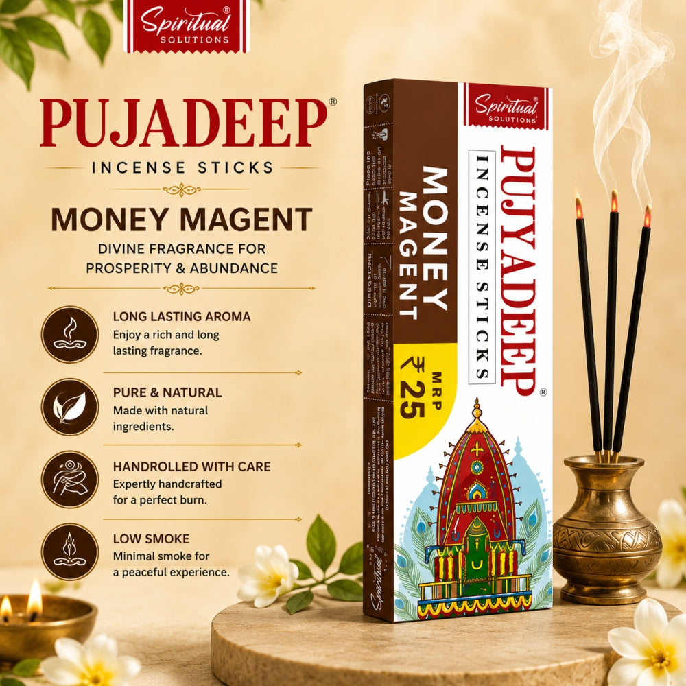 Premium Incense Sticks Money Magent | Long Lasting Natural Fragrance Agarbatti for Puja, Meditation, Home & Spiritual Ambience