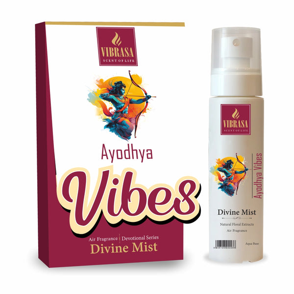 Divine Mist Shree Ayodha Vibes 100 ML Air Freshener Spray | Premium Air Freshener for Home and Mandir