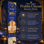 Prarthana Incense Sticks Prabhu Charan 9 Gm | Long Lasting Natural Fragrance Agarbatti for Puja, Meditation, Home & Spiritual Ambience