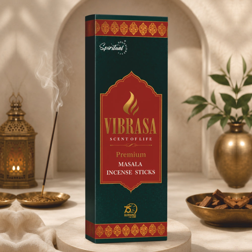 Vibrasa Premium Masala Incense Sticks (50 g) | Long Lasting Natural Fragrance Agarbatti for Puja, Meditation, Home & Spiritual Ambience