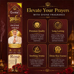 Prarthana Incense Sticks Rose 9 Gm | Long Lasting Natural Fragrance Agarbatti for Puja, Meditation, Home & Spiritual Ambience