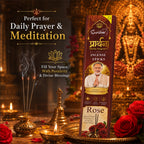 Prarthana Incense Sticks Rose 9 Gm | Long Lasting Natural Fragrance Agarbatti for Puja, Meditation, Home & Spiritual Ambience