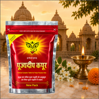 Pujyedeep Kapoor (Camphor) Tablets 500 gm Slab Pouch | Pure Kapoor for Pooja, Meditation & Fragrance | Long-Lasting Aroma