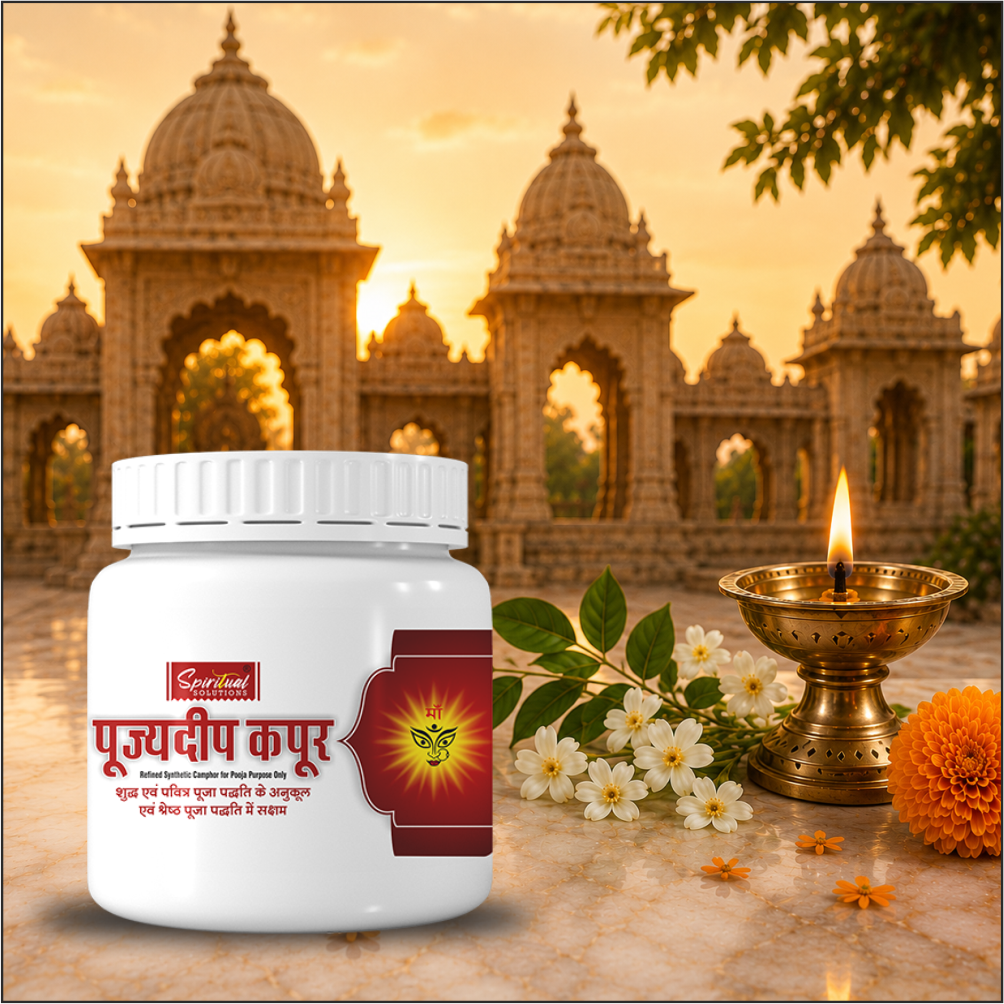 Pujyedeep Kapoor (Camphor) Tablets 20 gm Jar | Pure Kapoor for Pooja, Meditation & Fragrance | Long-Lasting Aroma