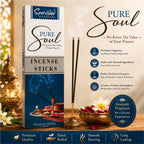 Pure Soul Premium Incense Sticks (35 g) | Long Lasting Natural Fragrance Agarbatti for Puja, Meditation, Home & Spiritual Ambience