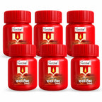Premium Red Chandan Tika Paste Pack of 6 (40 ml Each) | Sandalwood Tilak for Daily Puja, Mandir, Havan & Festivals | Long Lasting Fragrance