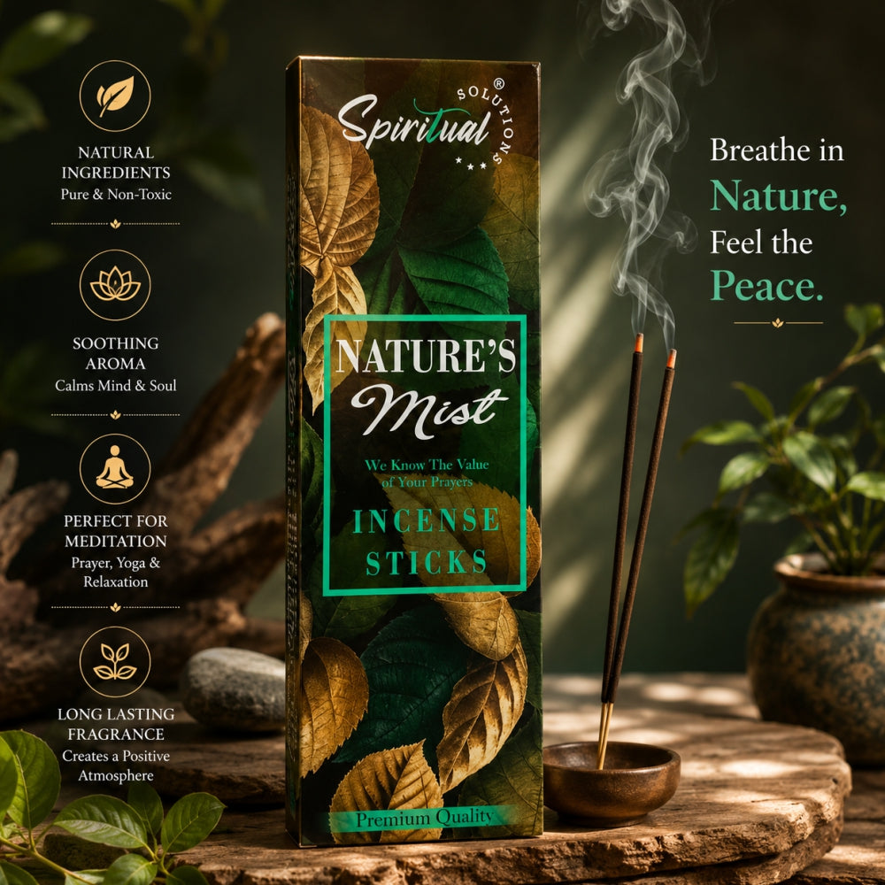 Nature's Mist Premium Incense Sticks (35 g) | Long Lasting Natural Fragrance Agarbatti for Puja, Meditation, Home & Spiritual Ambience
