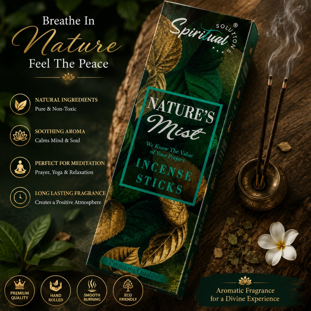 Nature's Mist Premium Incense Sticks (35 g) | Long Lasting Natural Fragrance Agarbatti for Puja, Meditation, Home & Spiritual Ambience