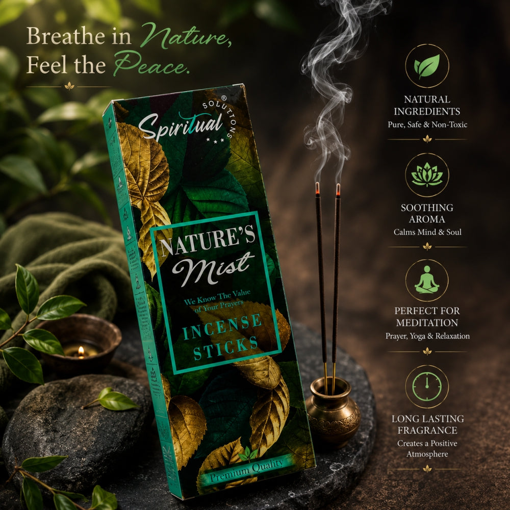 Nature's Mist Premium Incense Sticks (35 g) | Long Lasting Natural Fragrance Agarbatti for Puja, Meditation, Home & Spiritual Ambience