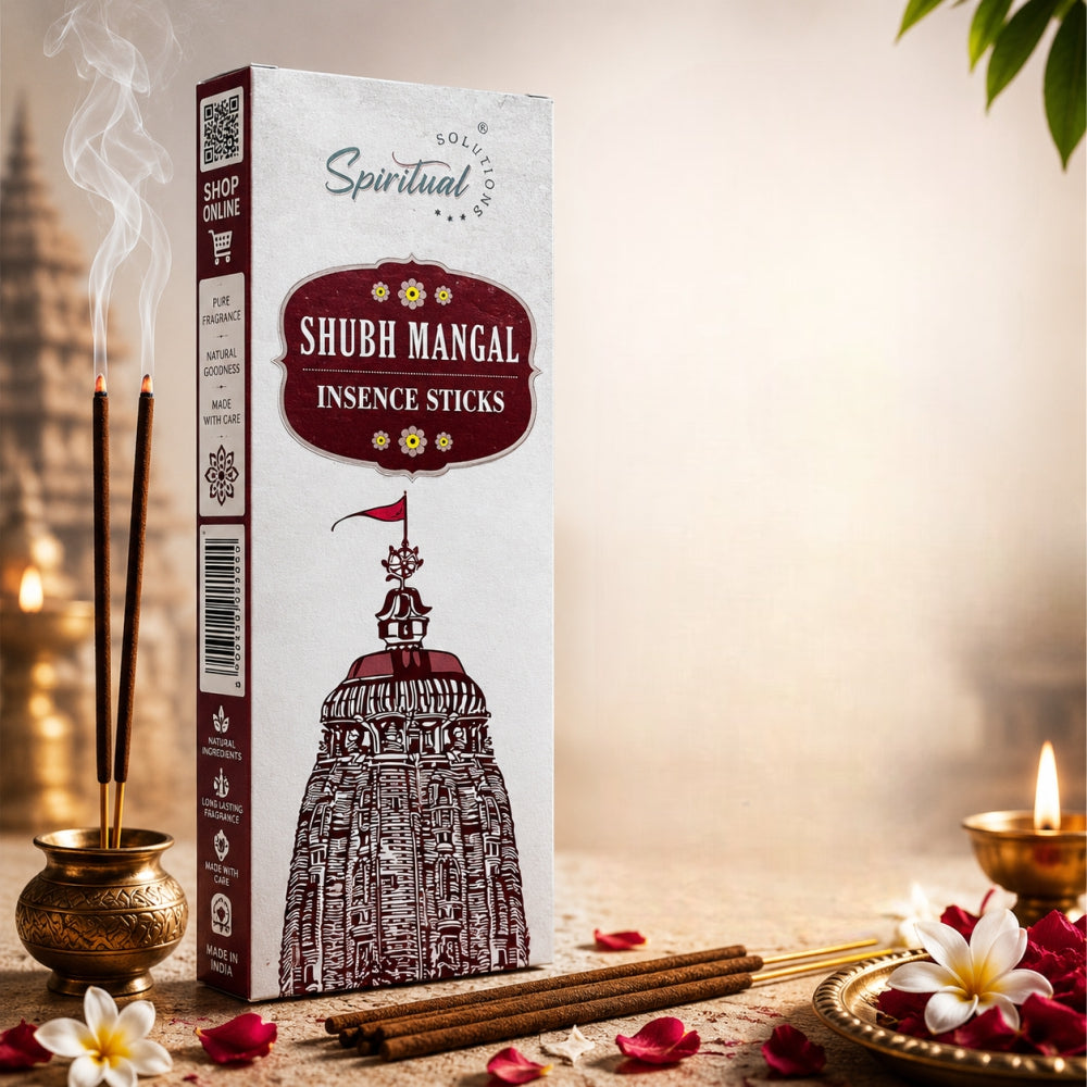 Shubh Mangal Premium Incense Sticks (35 g) | Long Lasting Natural Fragrance Agarbatti for Puja, Meditation, Home & Spiritual Ambience