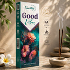 Good Vibes Premium Incense Sticks (35 g) | Long Lasting Natural Fragrance Agarbatti for Puja, Meditation, Home & Spiritual Ambience