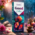 Good Vibes Premium Incense Sticks (35 g) | Long Lasting Natural Fragrance Agarbatti for Puja, Meditation, Home & Spiritual Ambience