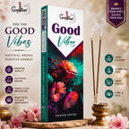 Good Vibes Premium Incense Sticks (35 g) | Long Lasting Natural Fragrance Agarbatti for Puja, Meditation, Home & Spiritual Ambience